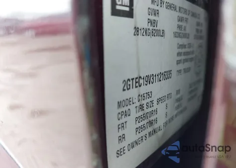 2001 GMC Sierra 1500 Sl/Sle from USA, damaged, VIN 2GTEC19V311216335